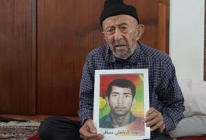 پدر شهید «قربانعلی مسافر» در کنار فرزند شهیدش آرام گرفت