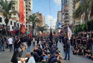 راهپیمایی روز عاشورا در جنوب بیروت