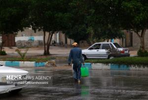 بارش ۵۸ میلی متر باران در برکه دکای شهرستان پارسیان