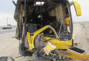 ۳ فوتی در برخورد اتوبوس با تیبا در محور شاهرود – آزادشهر