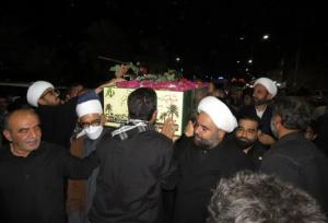 مراسم وداع و تشییع پیکر شهید گمنام در سیراف برگزار شد