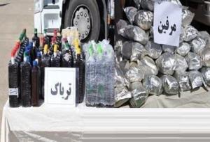 ۱۶۴ کیلو مواد مخدر زیر بار گندم کشف شد