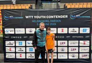 قهرمانی پینگ پنگ باز نوجوان ایران در مسابقات کانتندر سوئد