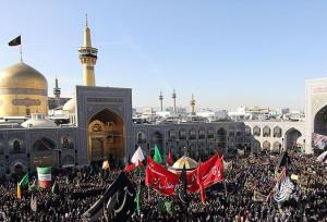 حرم مطهر امام رضا(ع) در روز تاسوعا