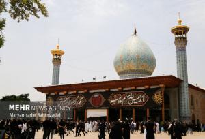 برگزاری مراسم عزاداری اربعین حسینی در حرم شاهچراغ (ع)