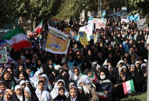 راهپیمایی یوم‌الله ۱۳ آبان در شهرستان نظرآباد