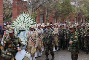 پیکر امیر سرتیپ «حاج پولاد یوسفی» در میاندوآب تشییع شد