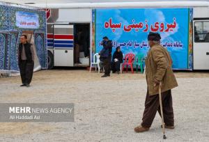 استقرار بیمارستان صحرایی منطقه ازگله در کرمانشاه