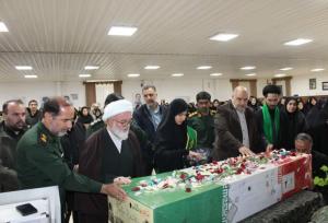بزرگداشت شهید گمنام دانشکده ملی مهارت شاهرود با حضور پیکر شهدای تازه تفحص شده