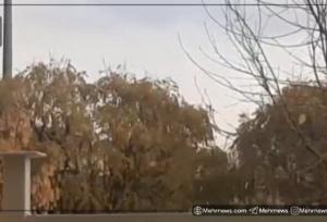 رگبار تگرگ در خرم‌آباد