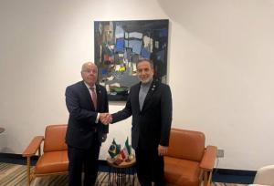 دیدار و گفتگوی وزرای خارجه ایران و برزیل در اجلاس سران بریکس