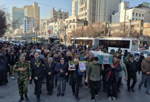 تصاویری از تشییع پیکر مطهر جانباز شهید در مشهد