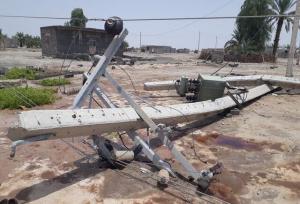 خسارت ۶۰۰ میلیارد ریالی باد و باران به شبکه توزیع برق سیستان و بلوچستان