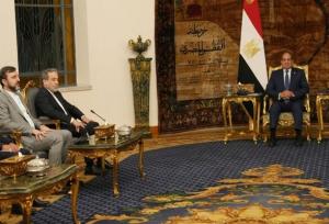 دیدار وزیر امور خارجه با رئیس‌جمهور مصر