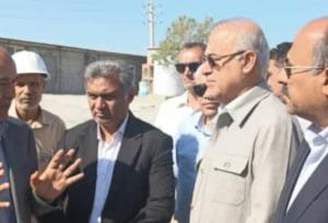 استاندار هرمزگان از تصفیه‌خانه بشاگرد در روستای وی بازدید کرد