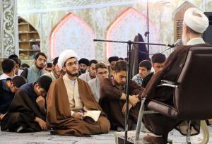 تصاویری از کلاس درس اخلاق کاظم صدیقی در ازگل