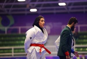 دختر جوجیتسوکار ایران برابر نماینده فلسطین باخت