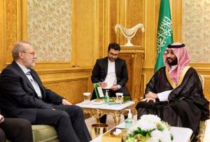 دیدار لاریجانی با بن سلمان و وزیر دفاع سعودی