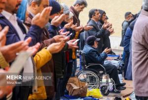 نماز باران در نجف‌آباد اقامه شد