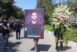 تشییع پیکر شهید «محمد انصاری» در خمین