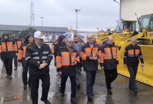 ماشین‌ آلات سنگین و نیمه سنگین راهداری گیلان رونمایی شد