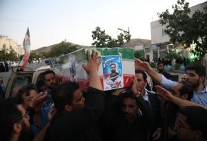 مراسم بدرقه پیکر مطهر شهید حسینی‌نژاد در مشهد