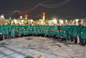 حضور خادمین هیئت متوسلین حضرت زینب (س) کنگان در چایخانه رضوی