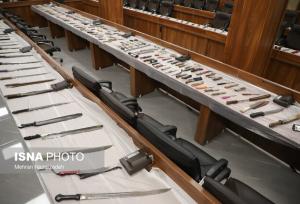 رونمایی از کشفیات گشت‌های رضویون و ایست بازرسی سپاه ناحیه ویژه تبریز در سال جاری