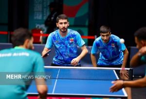 صعود تیم ملی تنیس روی میز مردان ایران به نیمه نهایی