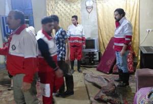 امدادرسانی اولیه به ۷۰ خانوار درگیر سیلاب «هزارانی» آبدانان