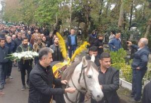 مراسم تشییع پیکر زنده‌یاد احمدعلی دهقانی پیشکسوت تعزیه خوانی در رشت