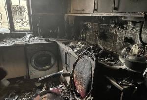 وقوع آتش سوزی در خیابان ولیعصر