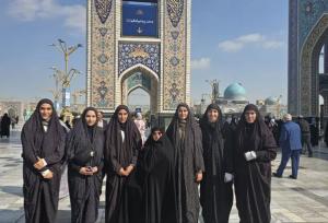 ملی‌پوشان دوومیدانی کشورمان به حرم مطهر رضوی مشرف شدند