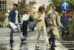 تصویر دیدنی از حال و هوای بارانی تهران در آبان سال ۸۱