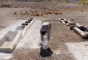 ضدعفونی آبشخورهای حاشیه پارک ملی صیدوا مهدیشهر