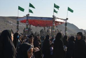 تشییع و تدفین شهید گمنام در شهر بیکاه رودان