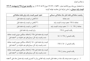 قیمت سیمان تغییر می‌کند
