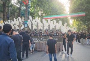 علم‌گردانی باشکوه عصر عاشورا در بجنورد