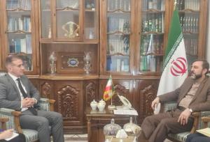 توسعه همکاری‌ها درحوزه خزر،محورگفتگوی غریب‌آبادی وسفیرجمهوری آذربایجان