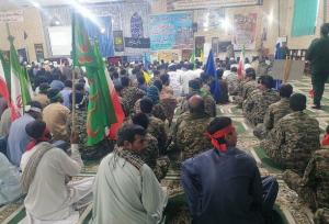 برگزاری همایش اقتدار بسیج در دلگان