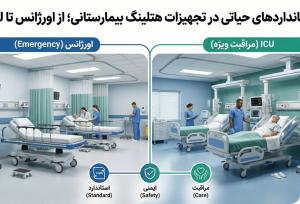 استانداردهای حیاتی در تجهیزات هتلینگ بیمارستانی؛ از اورژانس تا ICU