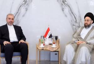 دیدار سید عمار حکیم و سفیر ایران در عراق
