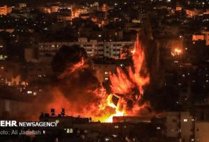 بمباران بی‌امان مناطق مسکونی نوار غزه