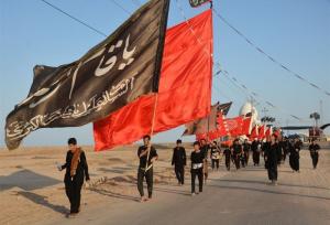 پرچم سرخ «یا لثارات الحسین» و راهپیمایی اربعین