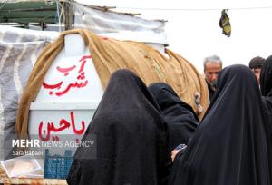 خدمت رسانی بی وقفه مواکب در مسیر بازگشت زائران