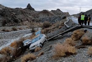واژگونی دو خودرو در محور رودان_بندرعباس
