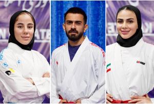 راهیابی سه کاراته کای ایران به مرحله  یک چهارم نهایی رقابت‌های قهرمانی