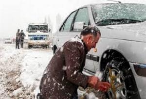 تردد در گردنه‌های خراسان شمالی فقط با زنجیر چرخ