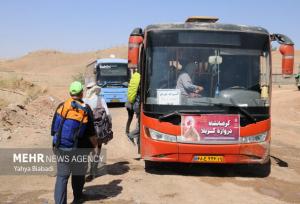 آمادگی ناوگان حمل و نقل در مرز منذریه عراق برای انتقال زائران