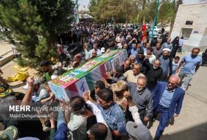 پیکر شهید «نیما کریمی» در اشکذر تشییع شد